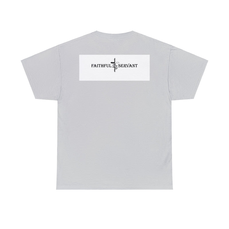 Faithful Servant Cross Unisex Heavy Cotton Tee