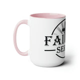 Faithful Servant Sunrise Two-Tone Coffee Mugs, 15oz