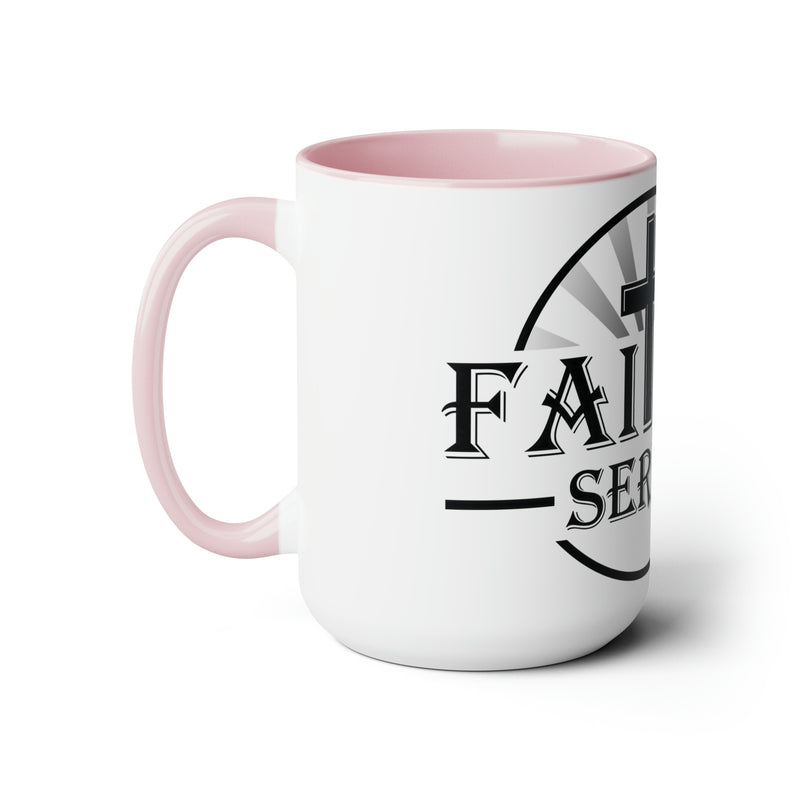 Faithful Servant Sunrise Two-Tone Coffee Mugs, 15oz