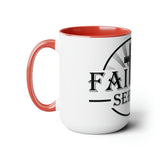 Faithful Servant Sunrise Two-Tone Coffee Mugs, 15oz