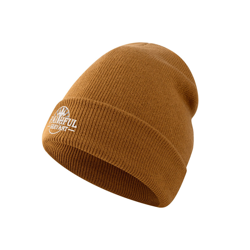 Faithful Servant Embroidered Knitted Beanie