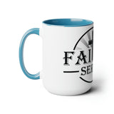 Faithful Servant Sunrise Two-Tone Coffee Mugs, 15oz